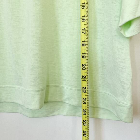 Athleta Breezy Serene Tee Womens XL Green Boxy Modal Athleisure Athletic - Picture 10 of 14